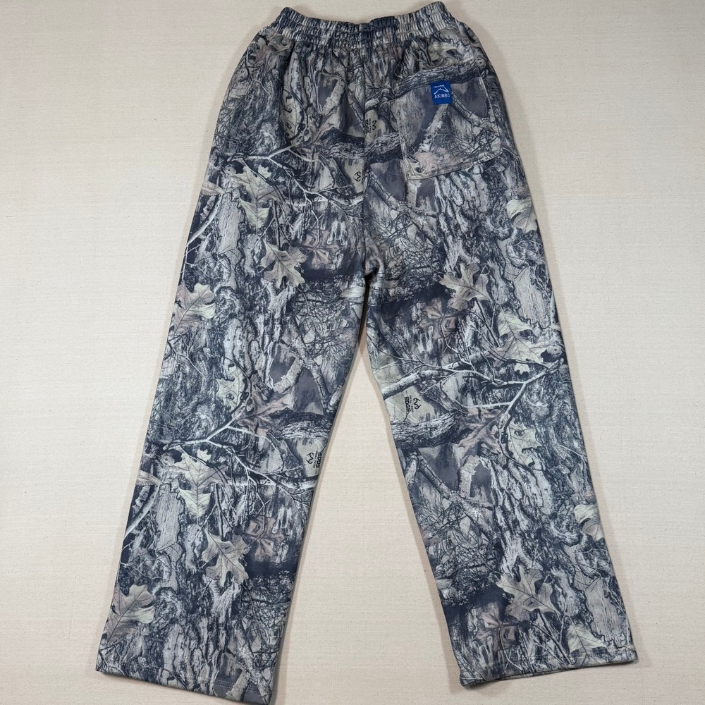 Akimbo Realtree Edge Camo Fleece Sweatpants Mens Large Woodland Tree Print